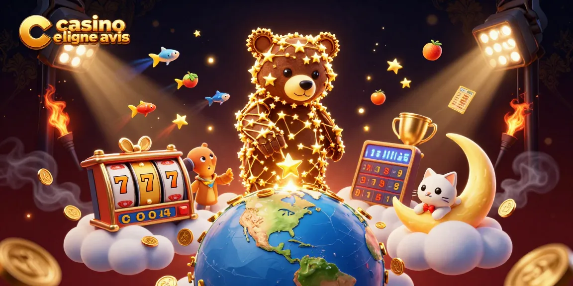 Casino en ligne avis : voyage dans un monde coloré de machines à sous et de jeux en fête.