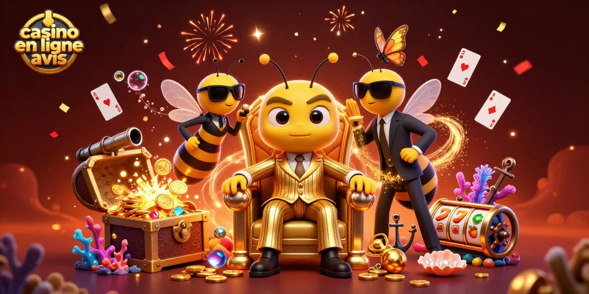 Découvrez un casino en ligne avec des avis dans une scène animée mettant en scène des personnages fascinants et des éléments de jeu riches.