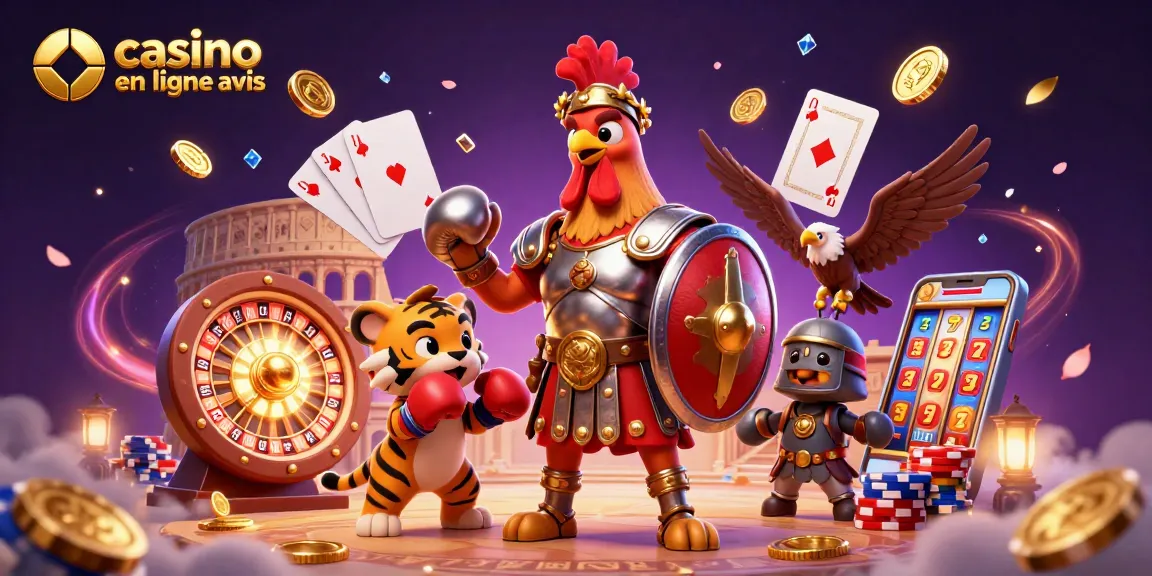 casino en ligne avis : Évaluez votre expérience avec cette illustration dynamique de jeux de casino