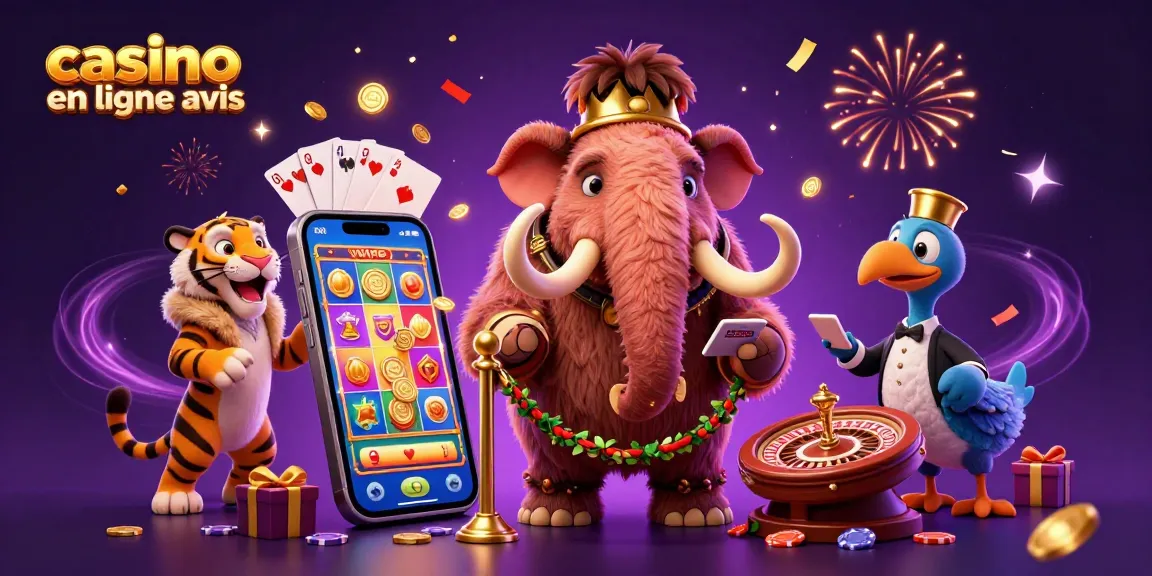 Les avis sur le casino en ligne avec un mammouth et un tigre VIP, riches en éléments de jeu.
