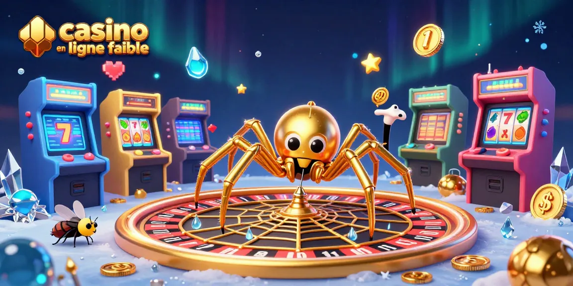 Jouez dans un casino en ligne fiable, où une araignée d'or crée une toile de roulette magique.